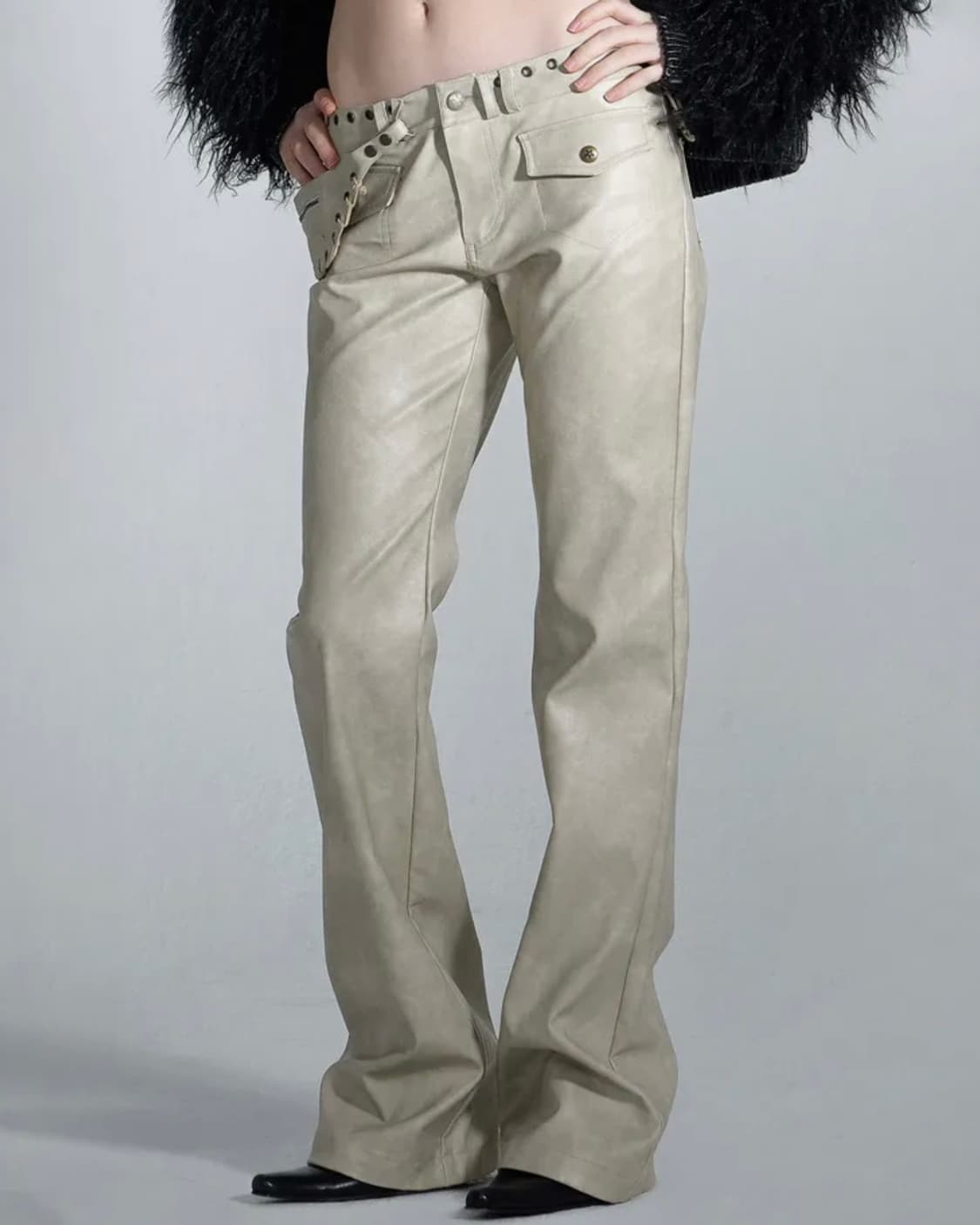 SCULPTOR  Western Fanny Pack Pants Raw 상품이미지2