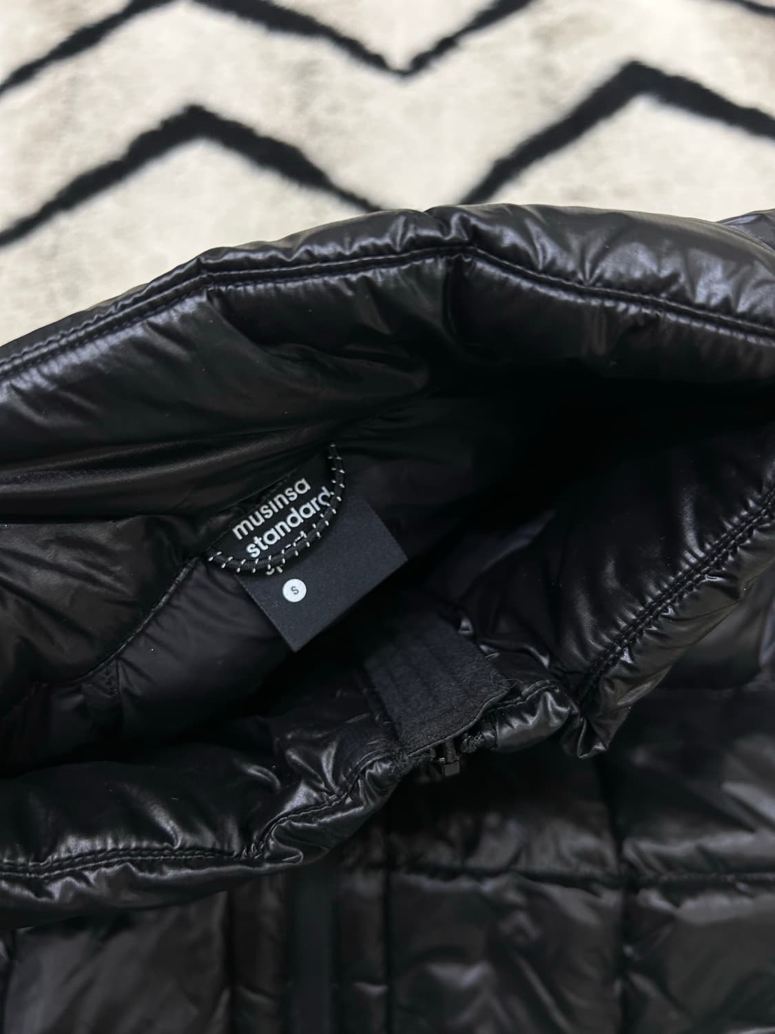 [S]무신사스탠다드 탱커 스텐넥 경량 자켓/블랙 상품이미지6