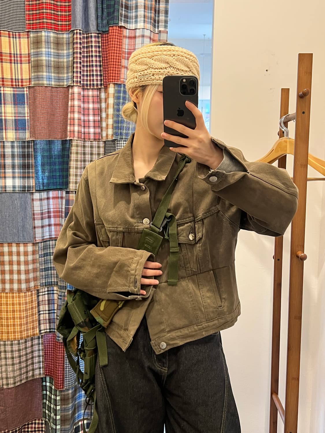 리바이스 카키브라운 숏 데님 자켓 상품이미지1