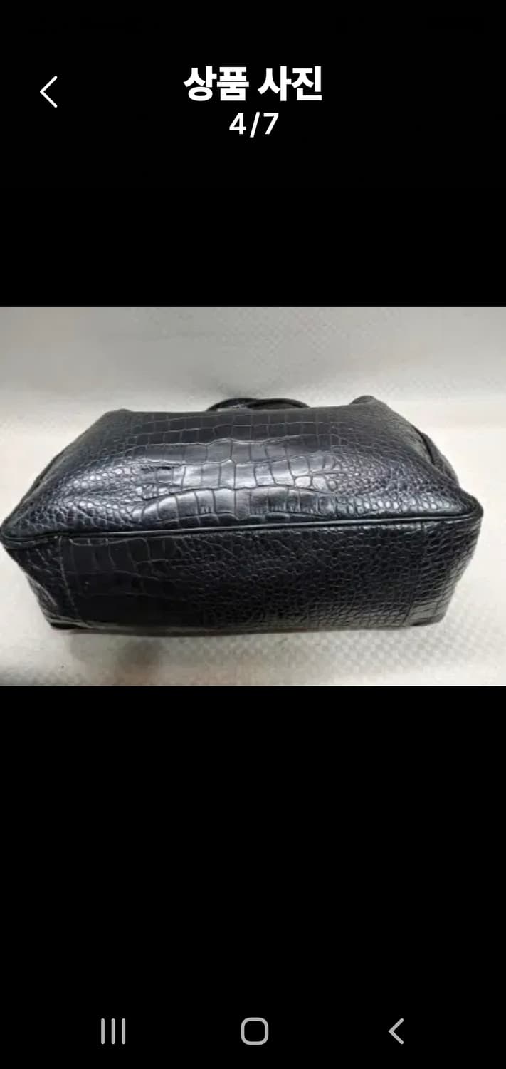 Longchamp 정품 롱샴 악어무늬 블랙 토트백 상품이미지2