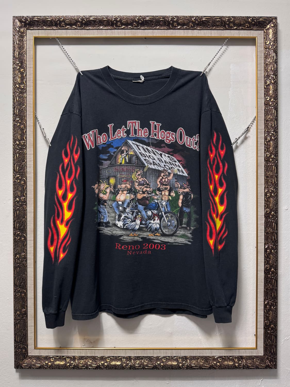 빈티지 04s biker Flame 롱슬리브 상품이미지1