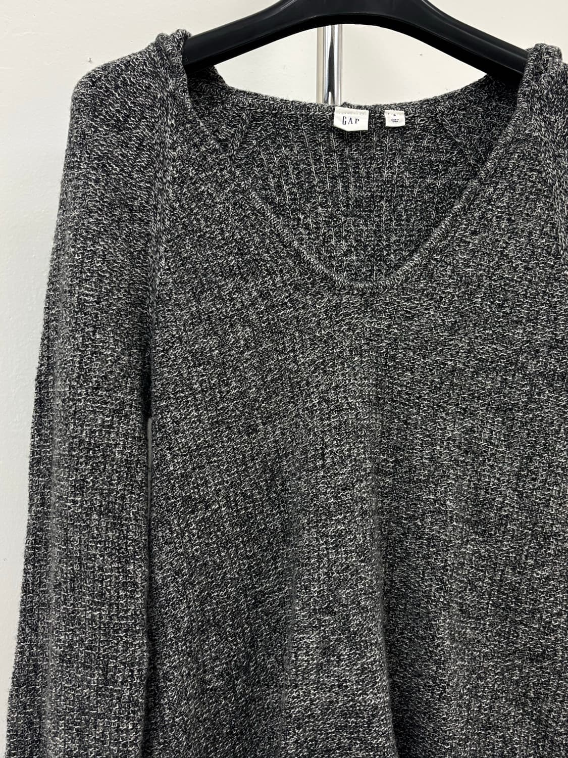 빈티지 그레이 니트 후드티 상품이미지8