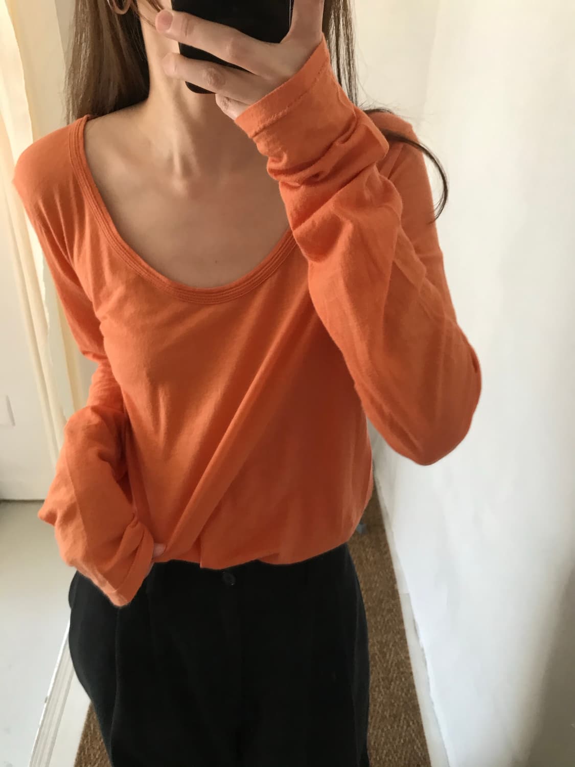 orange long sleeves 상품이미지4