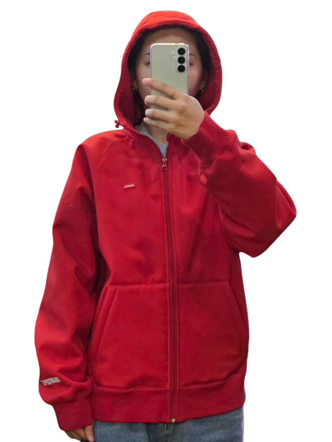 22FW 슈프림 윈드스토퍼 집업 후드 스웨트셔츠 레드  상품이미지8