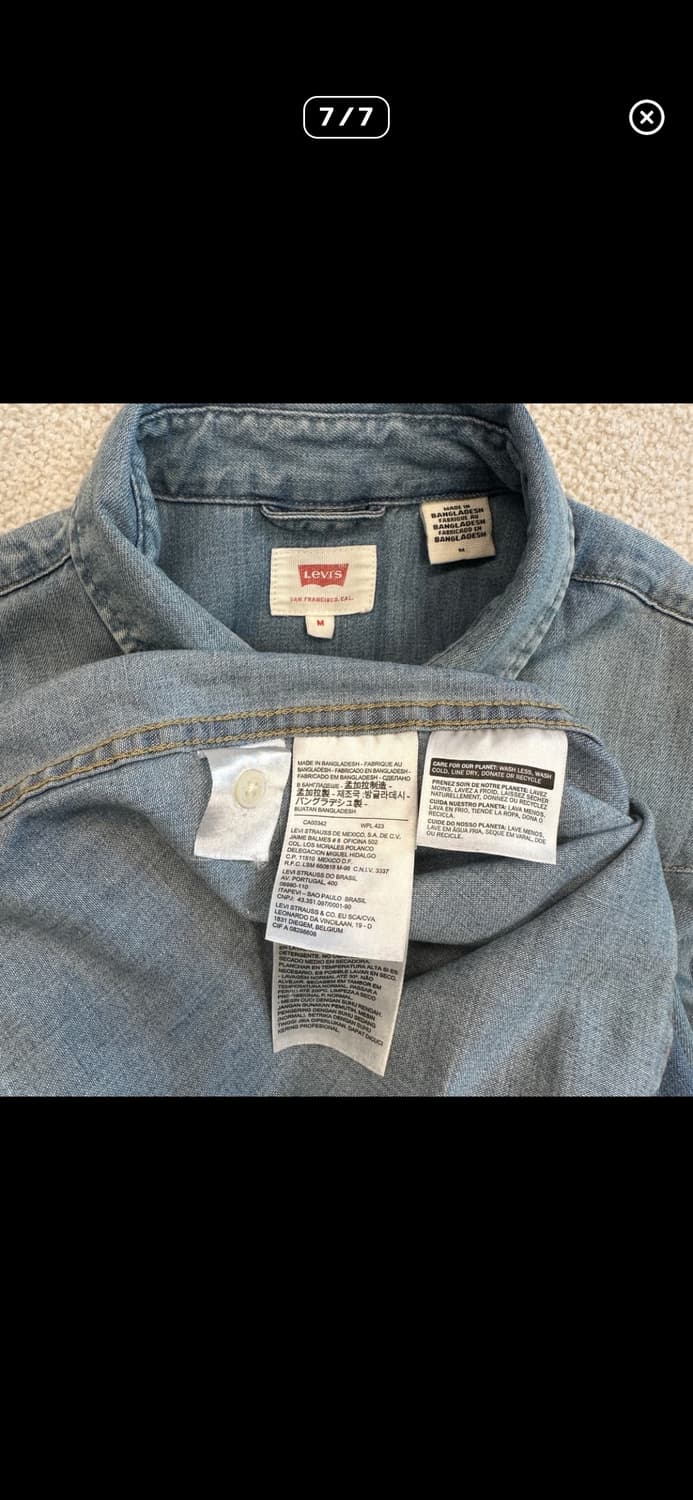 리바이스 웨스턴 셔츠 상품이미지6