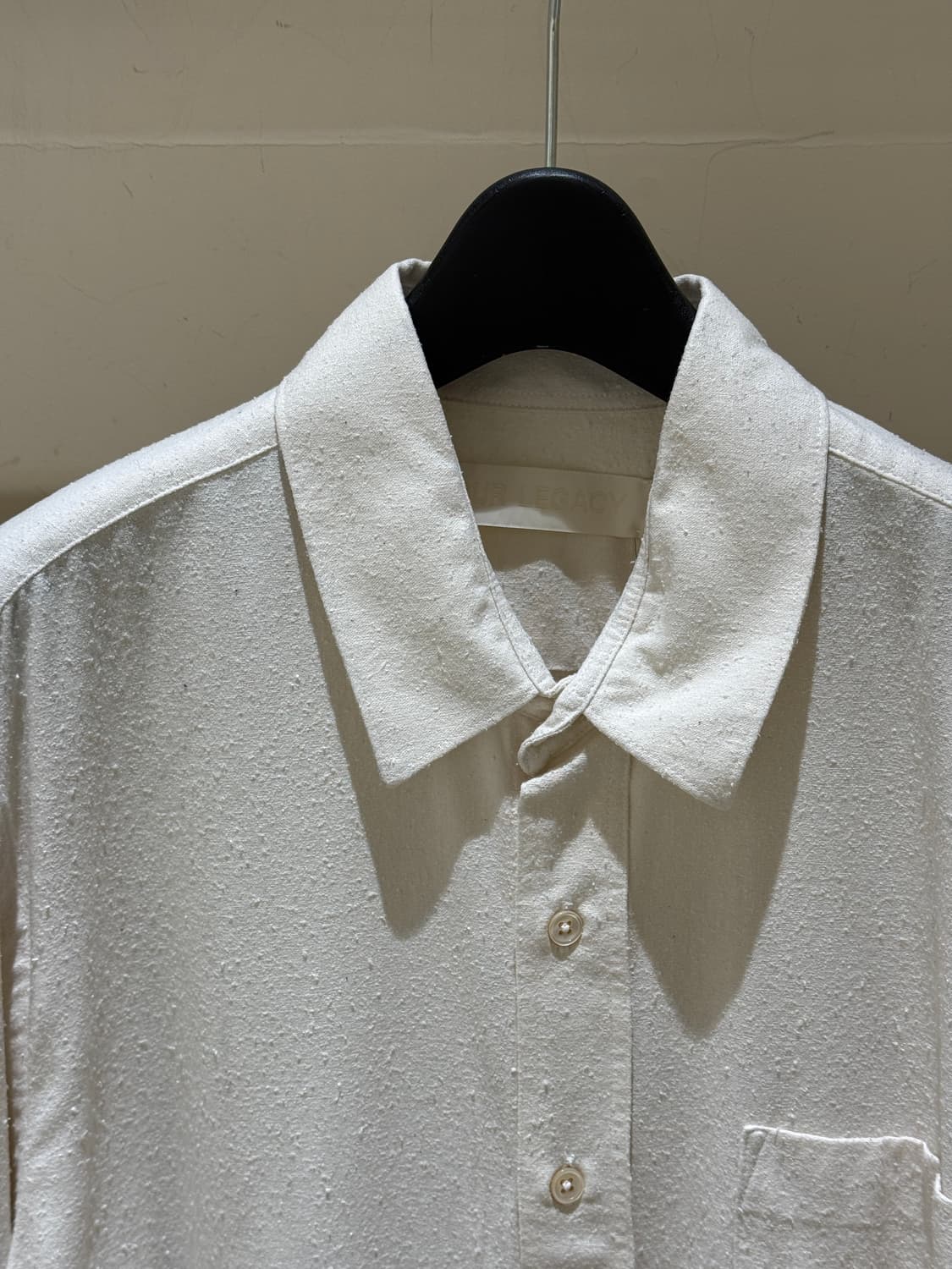 아워레가시 클래식 셔츠 화이트 실크 상품이미지2