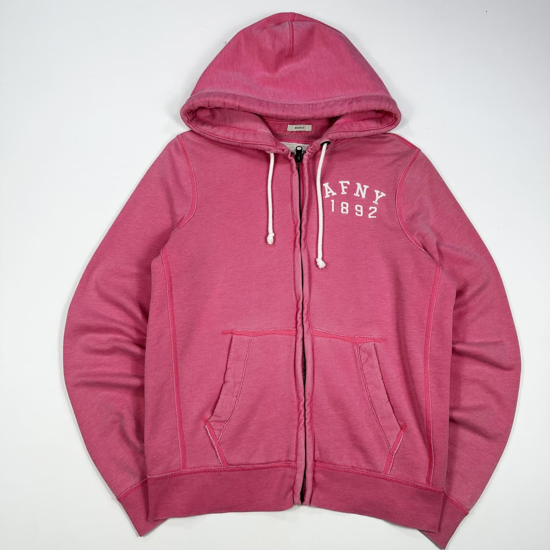 아베크롬비 뉴욕 피치 핑크 후드집업 (M) 상품이미지2
