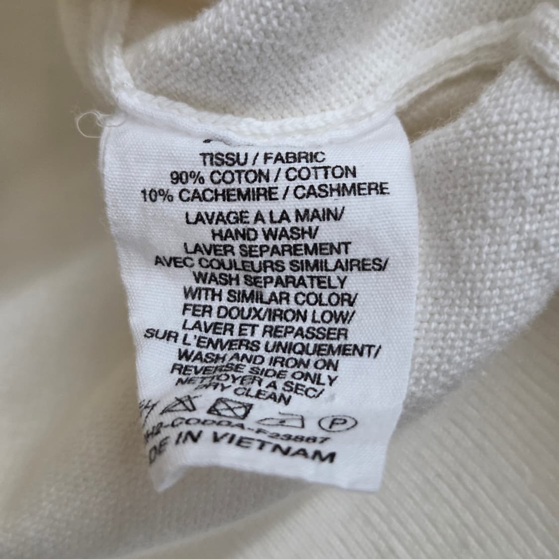아페쎄 캐시미어 블렌드 코튼 니트 M 상품이미지4