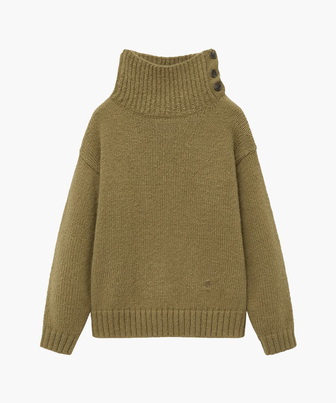 Marithe Knit Button-up Turtleneck 상품이미지4