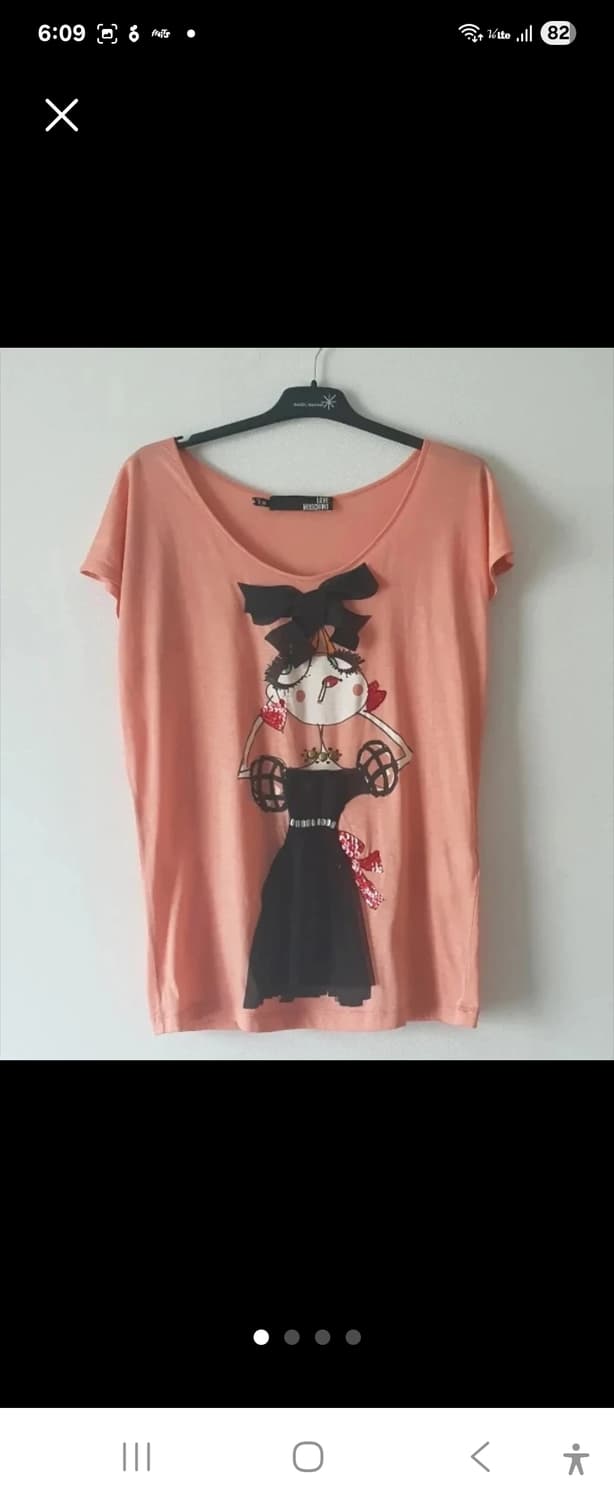 백화점 정품 LOVE MOSCHINO 프린팅 여성 티셔츠 free 상품이미지5