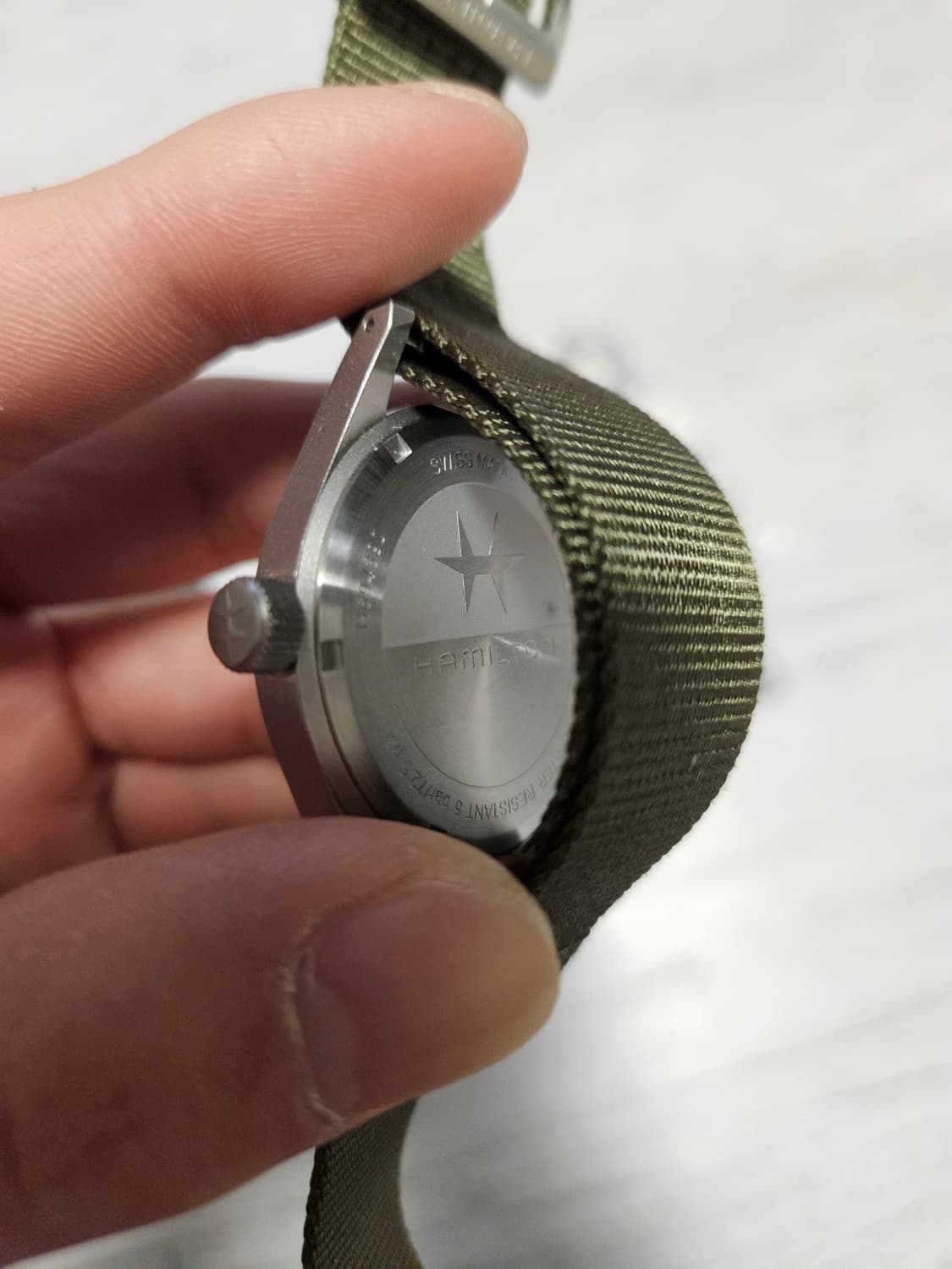 해밀턴 카키필드 메카니컬 수동 38mm 블랙 상품이미지3