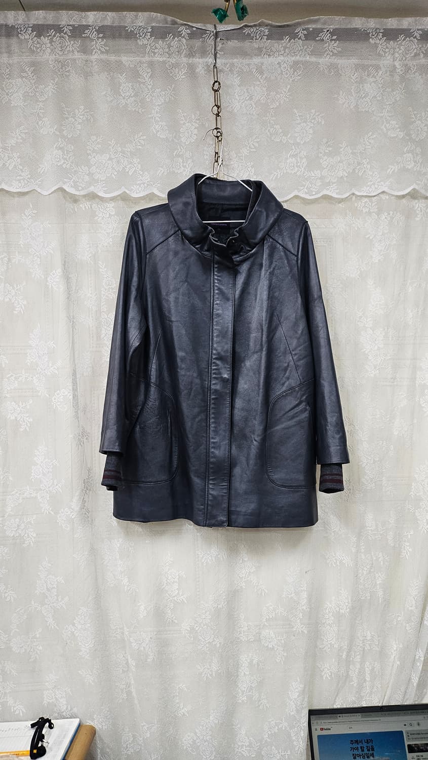 그레이 여성 양가죽 자켓  상품이미지1
