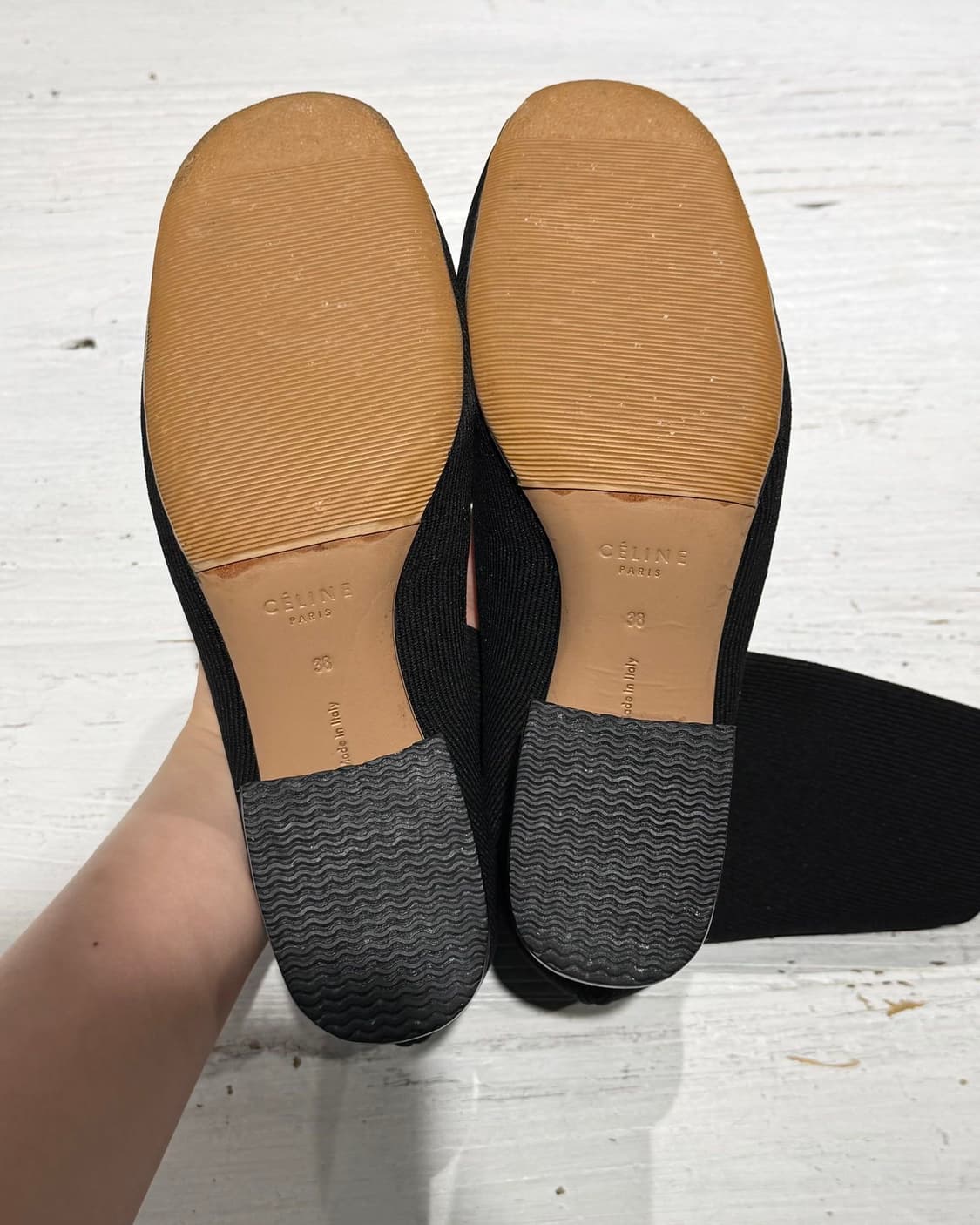 셀린느 블랙 리브드 삭스 부츠 상품이미지6