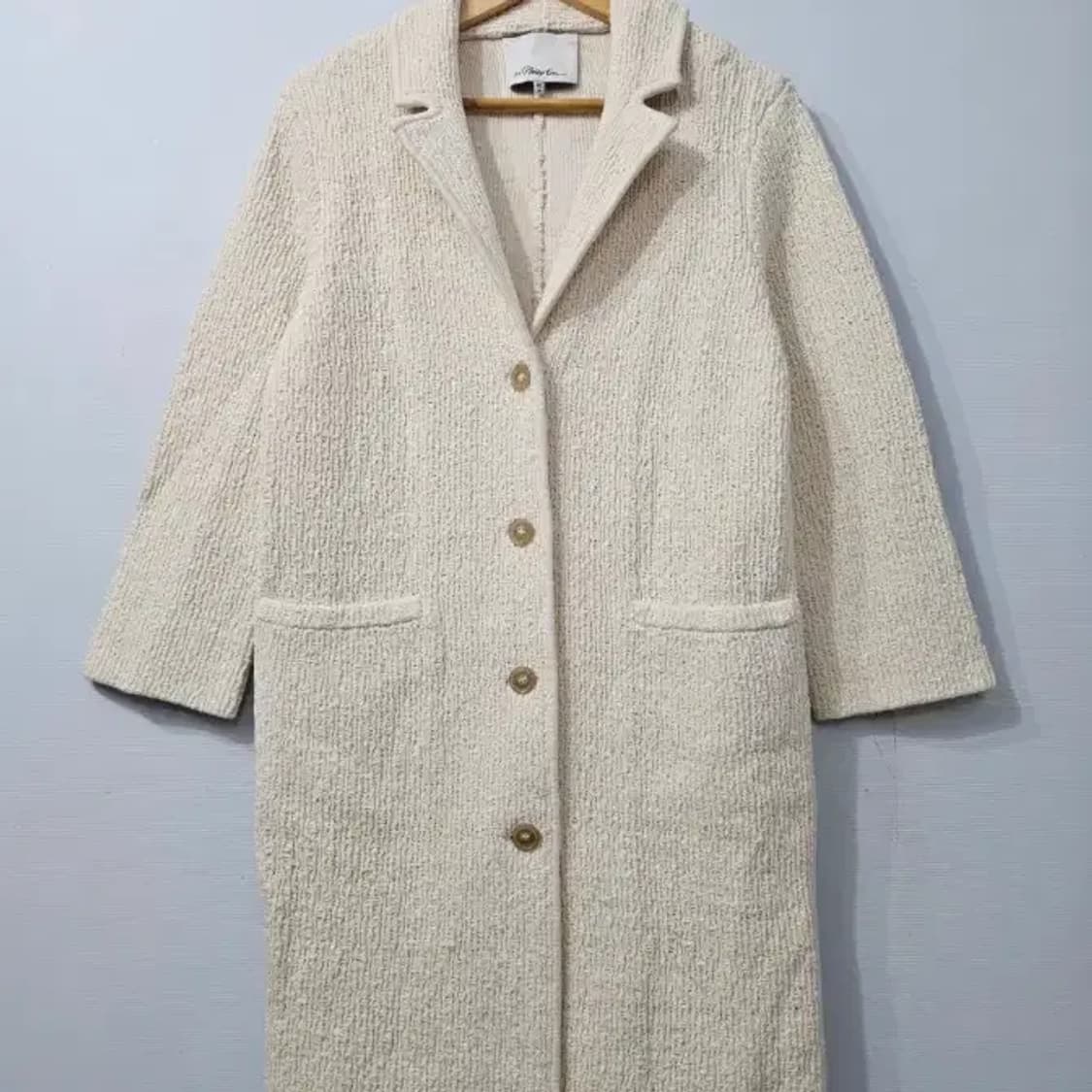 (새상품급) 3.1 필립림 실크 아이보리 롱코트 ~55 상품이미지2