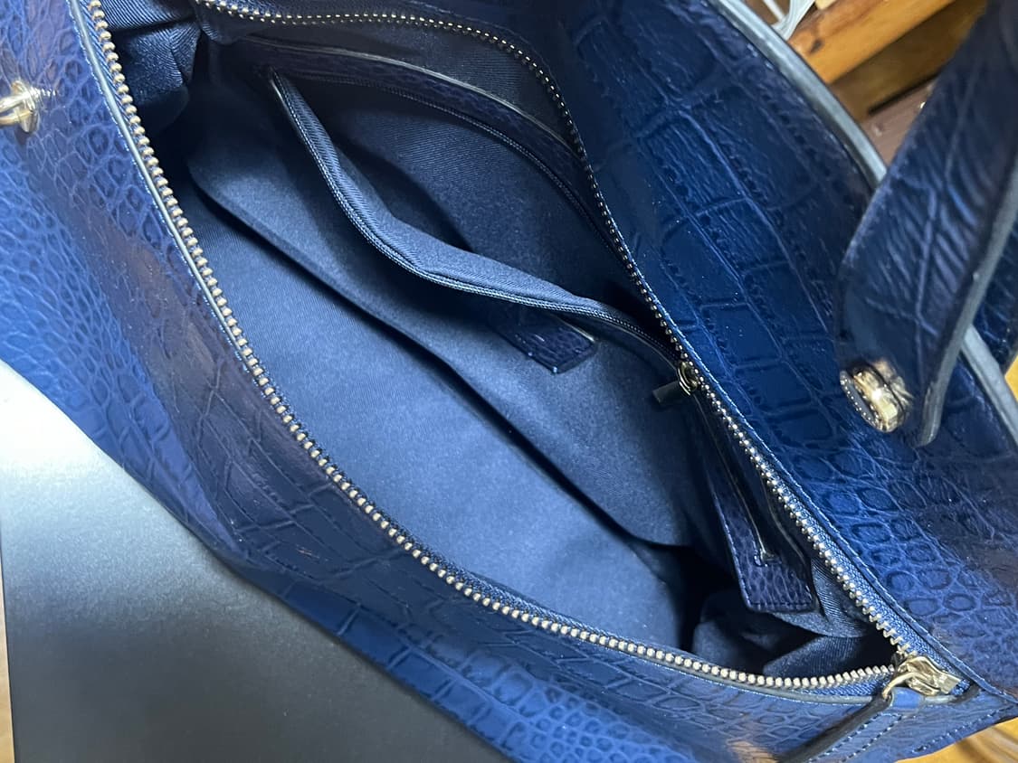 MCODMOS 엠코드모스 크로커엠보 핸드백 숄더백 블루 상품이미지7