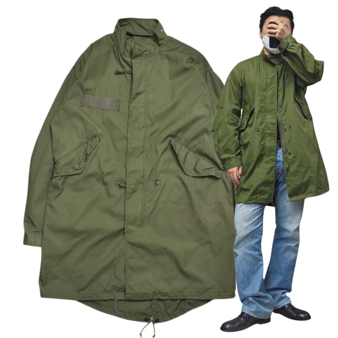 미군 M65 피쉬테일 개파카 외피 XS N1176 상품이미지1