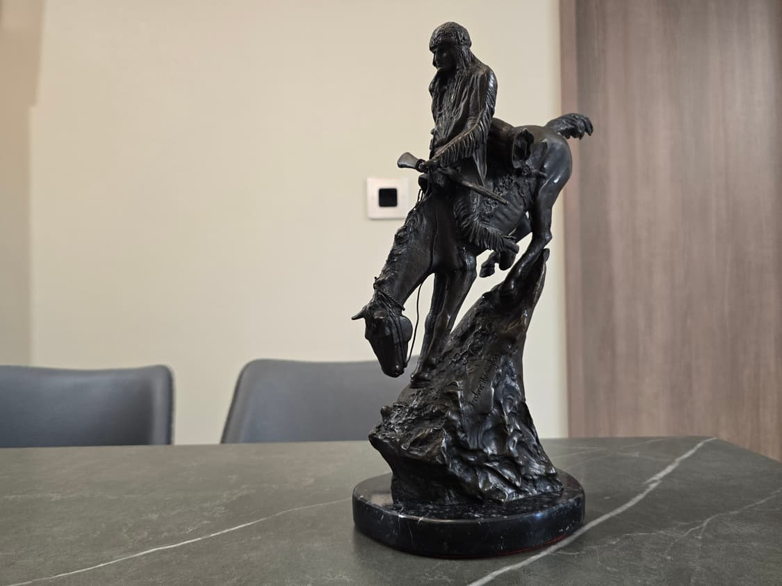미국 조각가 Frederic Remington 브론즈 작품 상품이미지8
