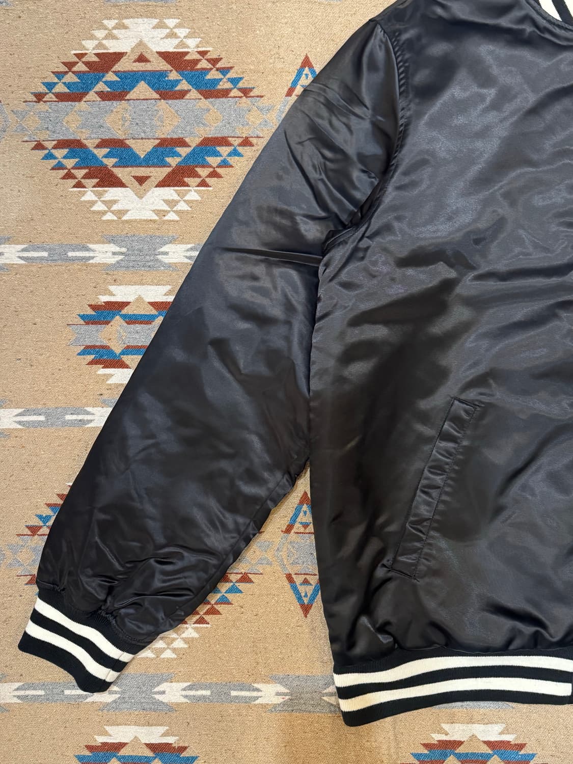 [XXXL] 베이프 리버시블 바시티 자켓 블랙 상품이미지2