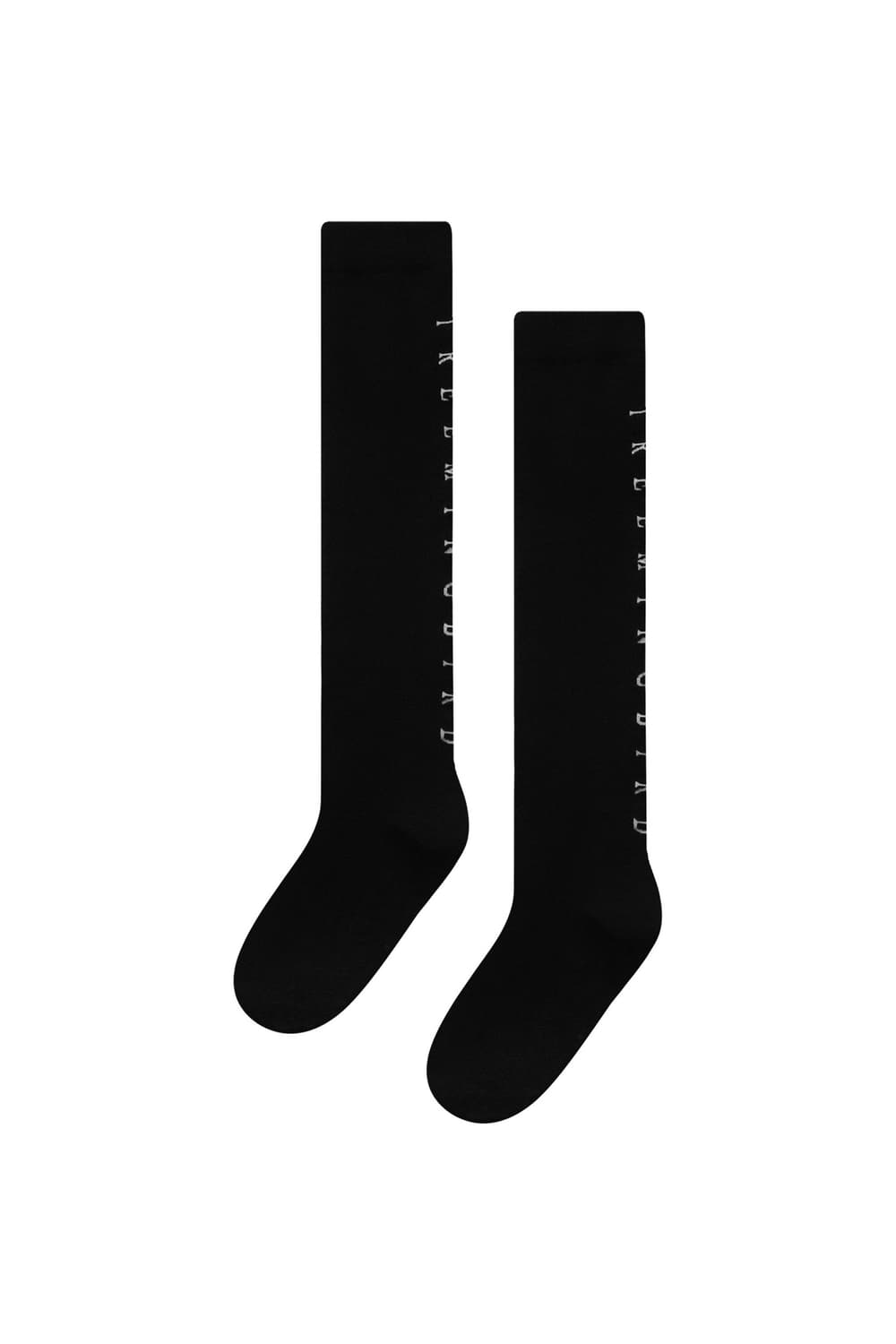 트리밍버드 로고 니 삭스 블랙 상품이미지1