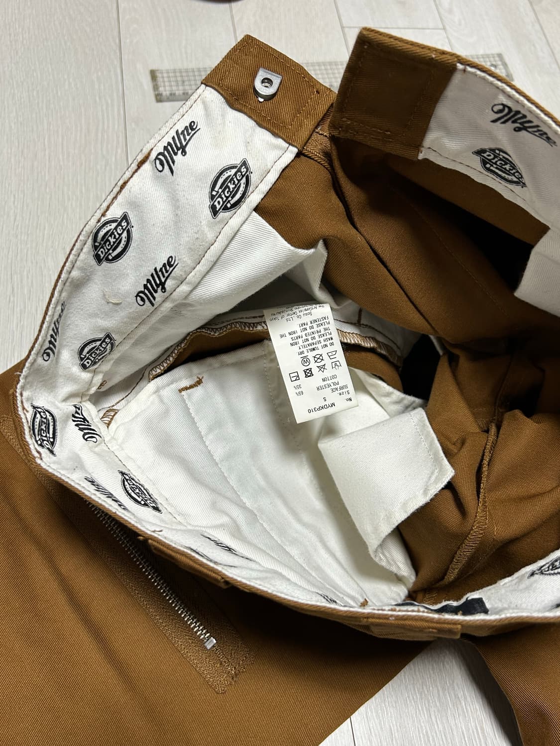 MYne x Dickies 더블니 지퍼 팬츠 s size 상품이미지5