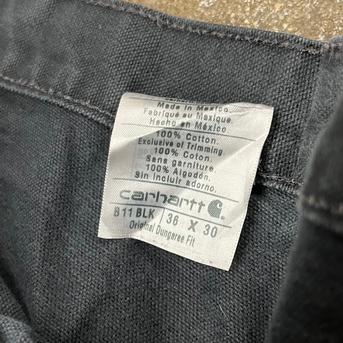 Carhartt B11 블랙 카펜터 팬츠 (36“) 상품이미지6