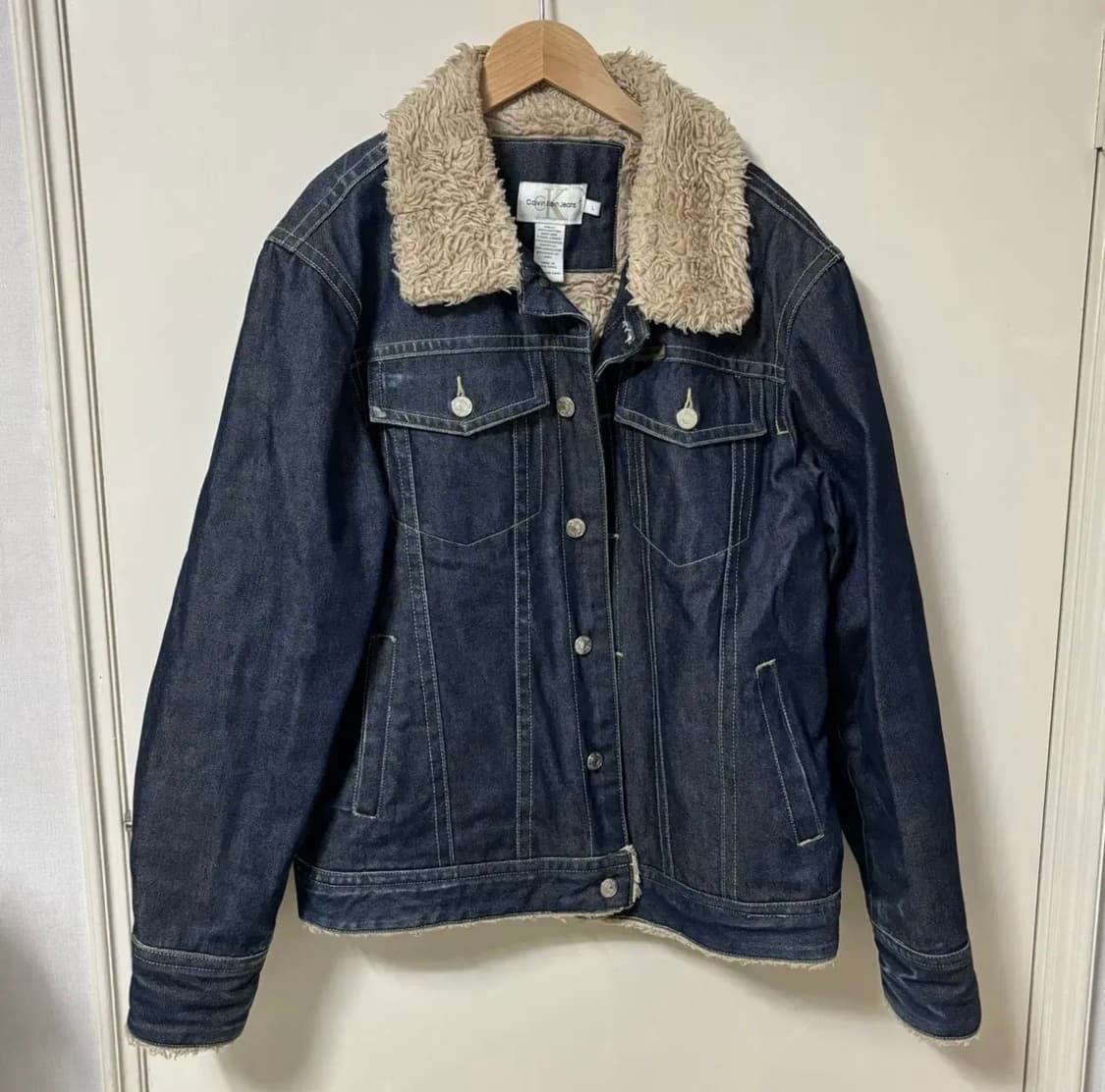 캘빈 클라인 진 양털자켓 L 상품이미지1