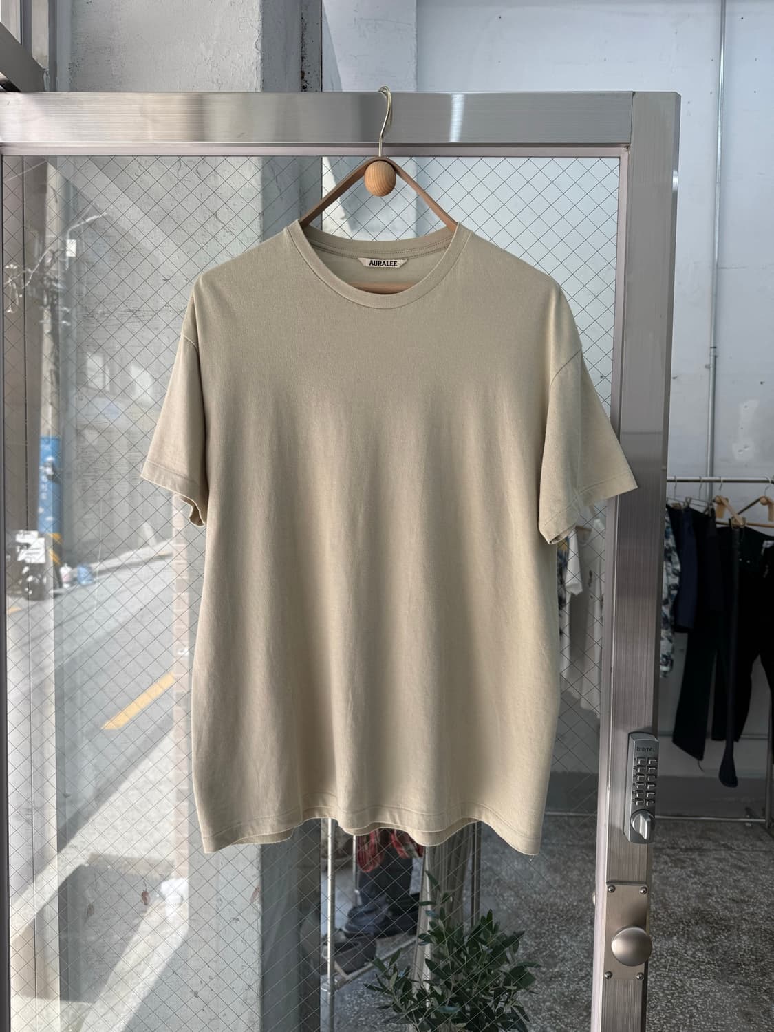 AURALEE Side Seamless Crew Neck T-Shirt 상품이미지2