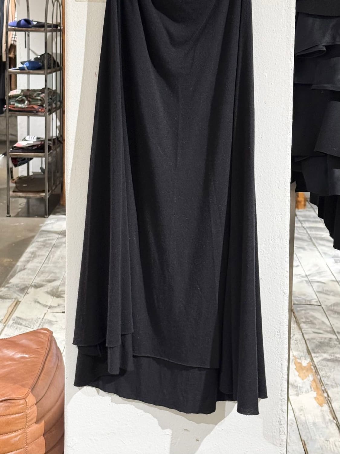 릭 오웬스 릴리즈 블랙 드레이프 롱 맥시 드레스 상품이미지3