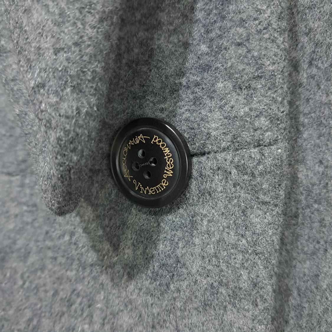 CN898 M 비비안웨스트우드 Anglomania 그레이 울 롱 코트 상품이미지9