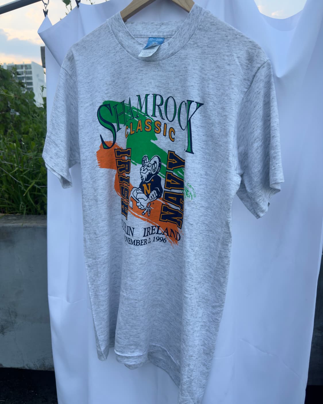 90s Made in USA Shamrock Classic 빈티지티 M 상품이미지5