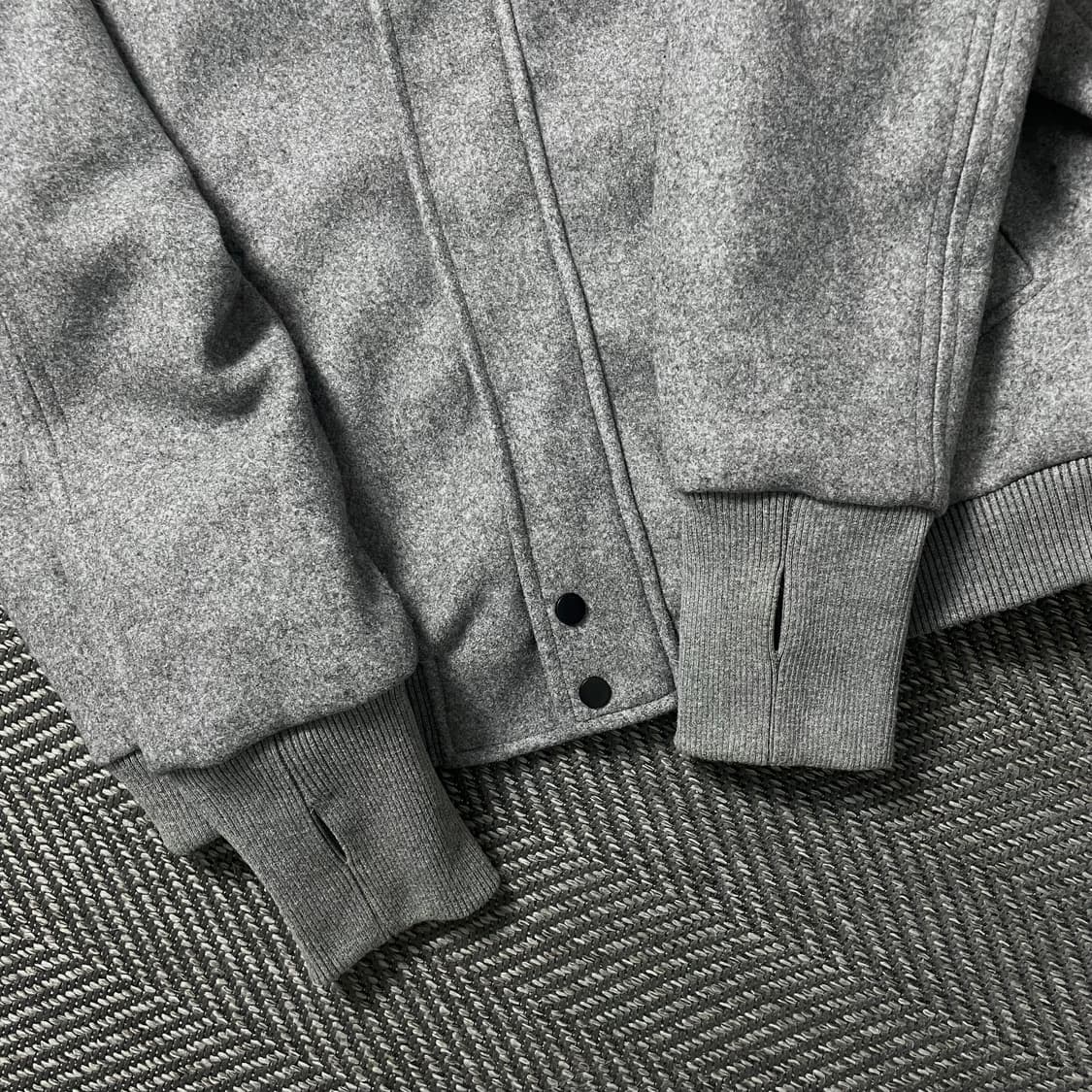 빈티지 미니멀 하이넥 워머 해링턴 울 블루종 자켓y 4968 상품이미지3