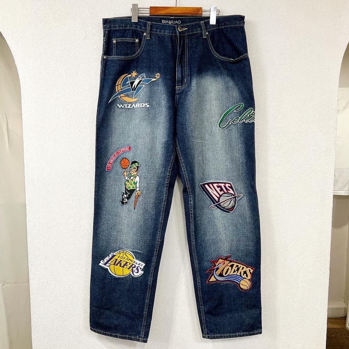 DIANLAO NBA PATCH Denim Pants  상품이미지2