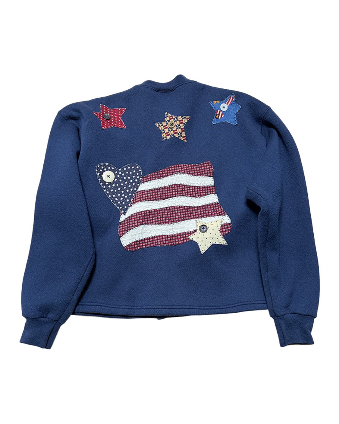 90s USA 패치워크 버튼 가디건  상품이미지2