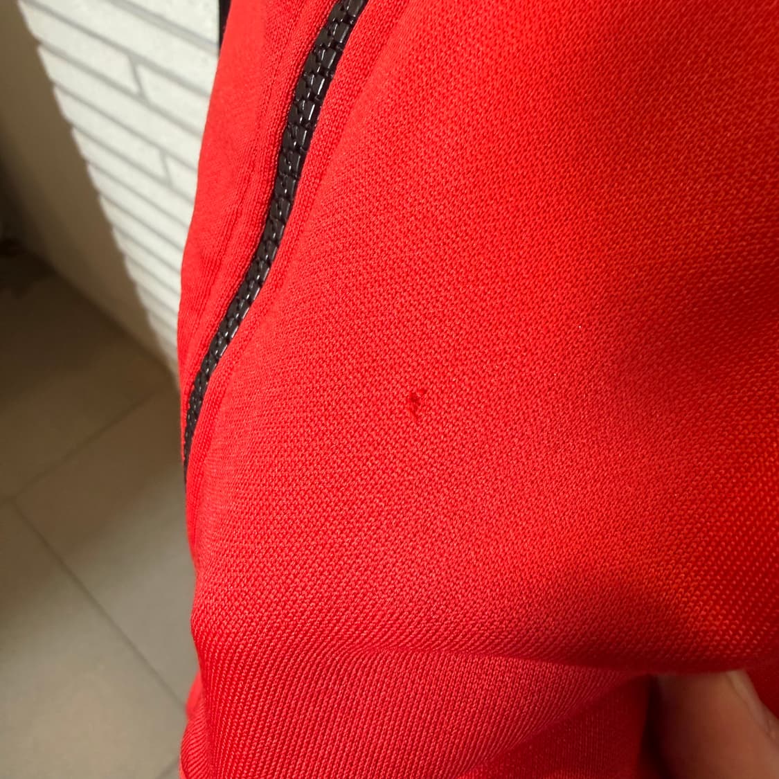  나이키 올드스쿨 져지 트랙탑 배색 레드블랙 상품이미지5