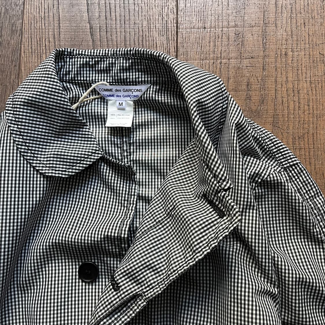 Gingham Check Shirring Coat 상품이미지7