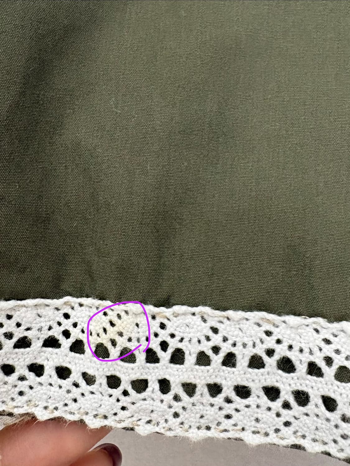 카키 레이스 7부 팬츠 상품이미지6