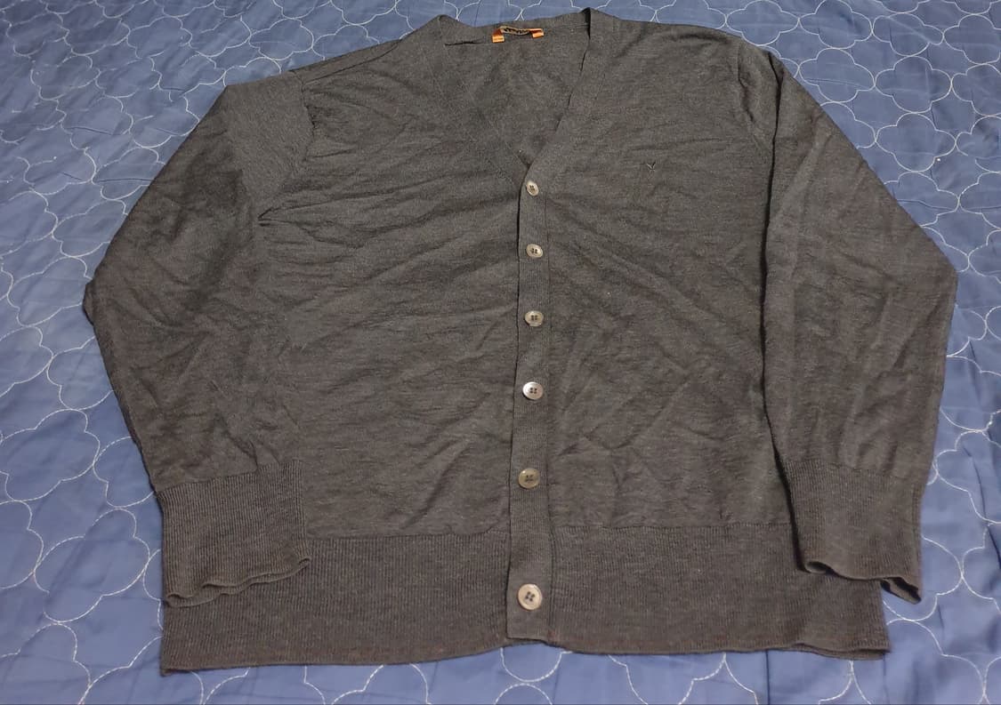 (빈티지) 갤럭시 카디널 클래식 울100% 가디건 (M) 상품이미지1