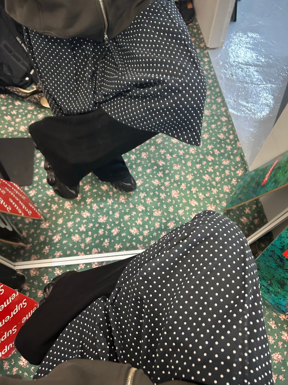 빈티지 폴카 스커트 상품이미지3