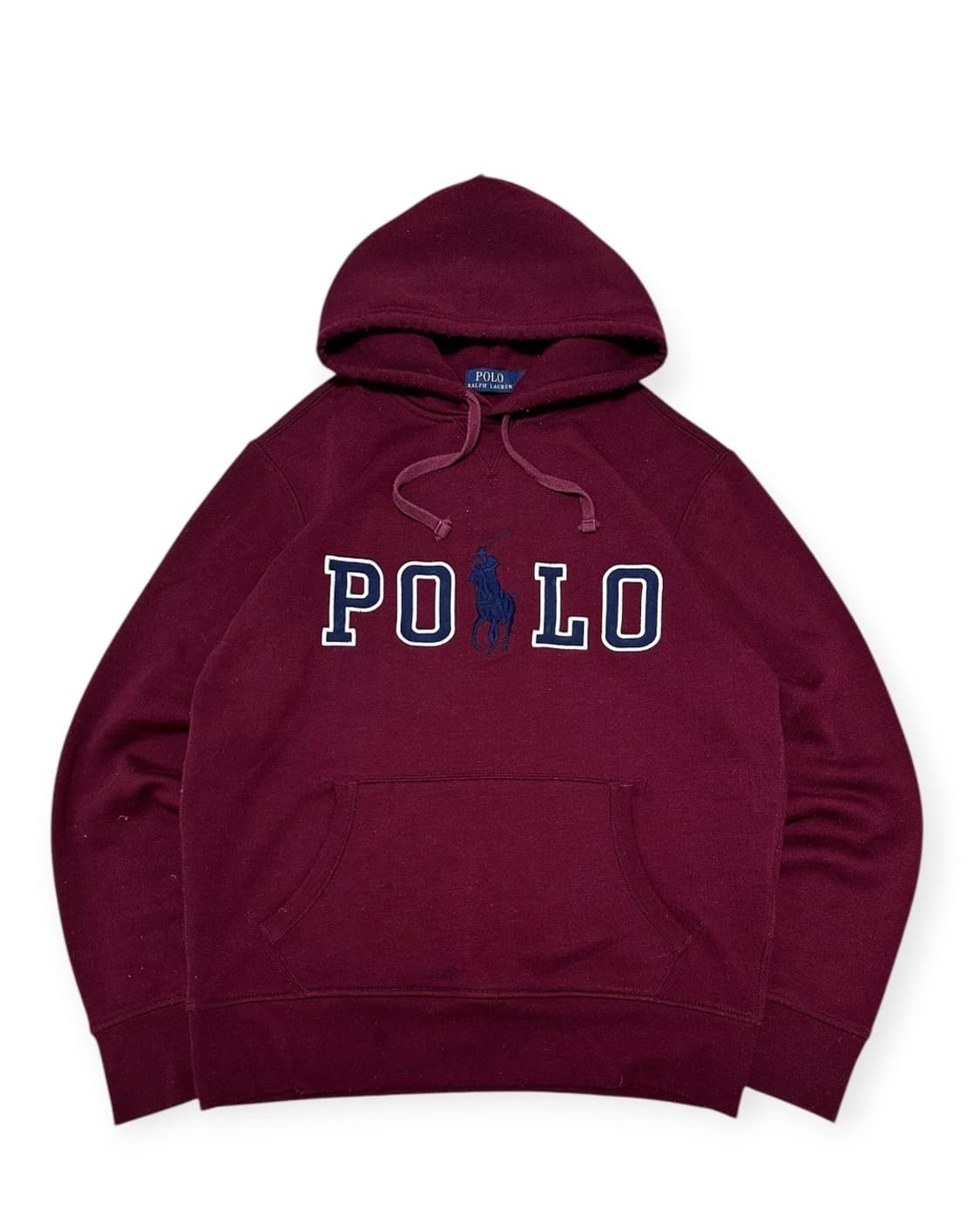 폴로 랄프로렌 버건디 후드티 상품이미지1
