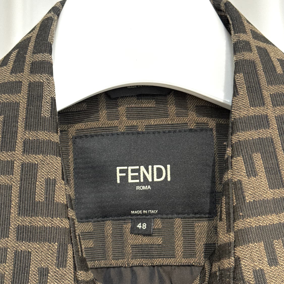 [새상품급/48] 24SS 펜디 FF 로고 자카드 패브릭 오버 셔츠 자켓 상품이미지6