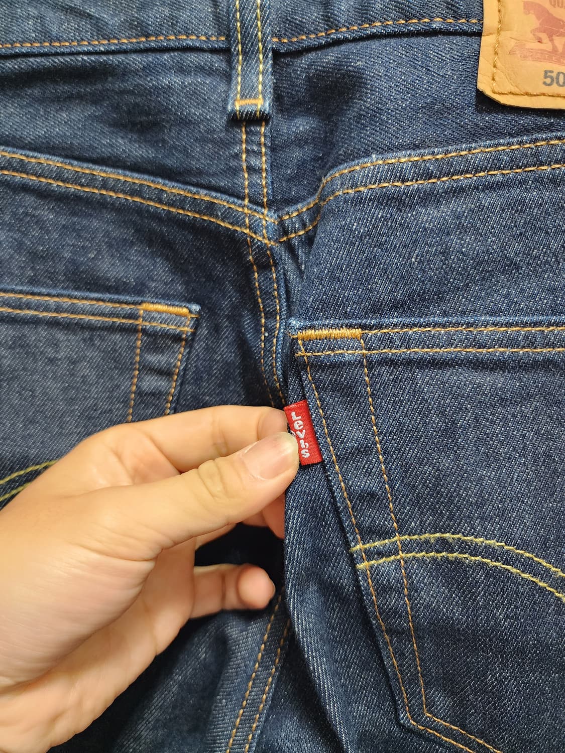 리바이스 501 진청 청바지 상품이미지4