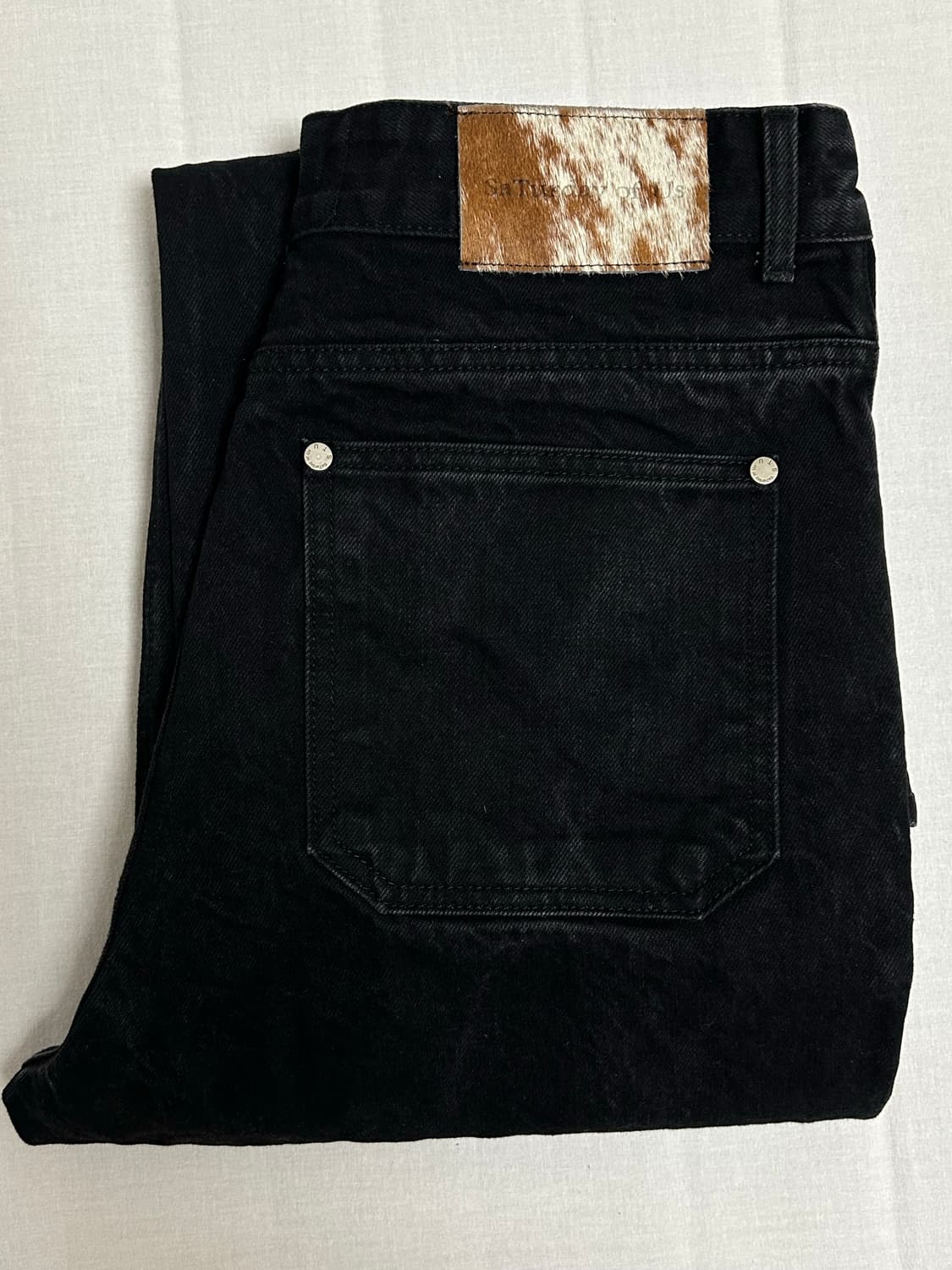 Stu 플레어 데님 팬츠 블랙 초판 상품이미지2