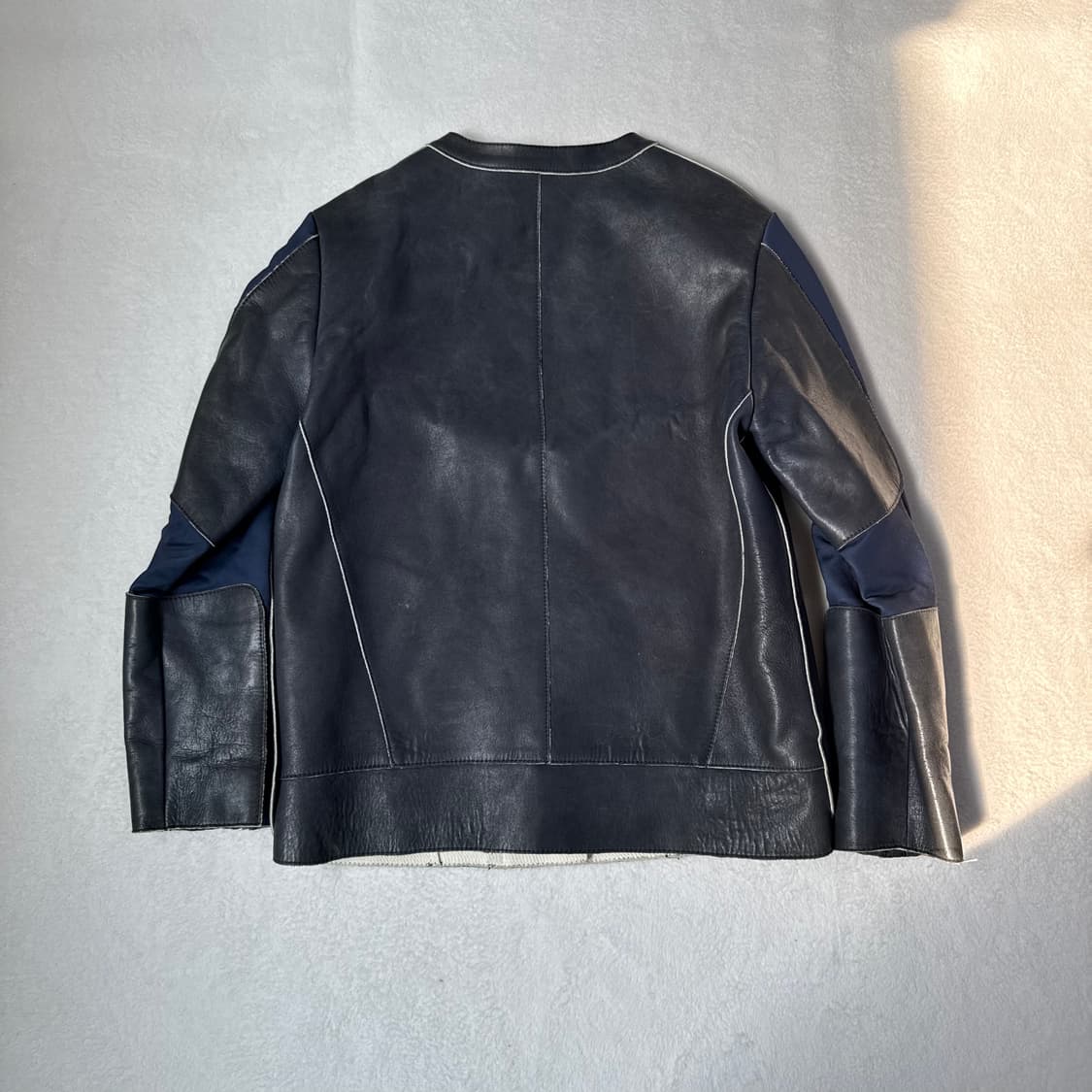 85 주크 여성 양가죽 사선지퍼 자켓 0310T 상품이미지2