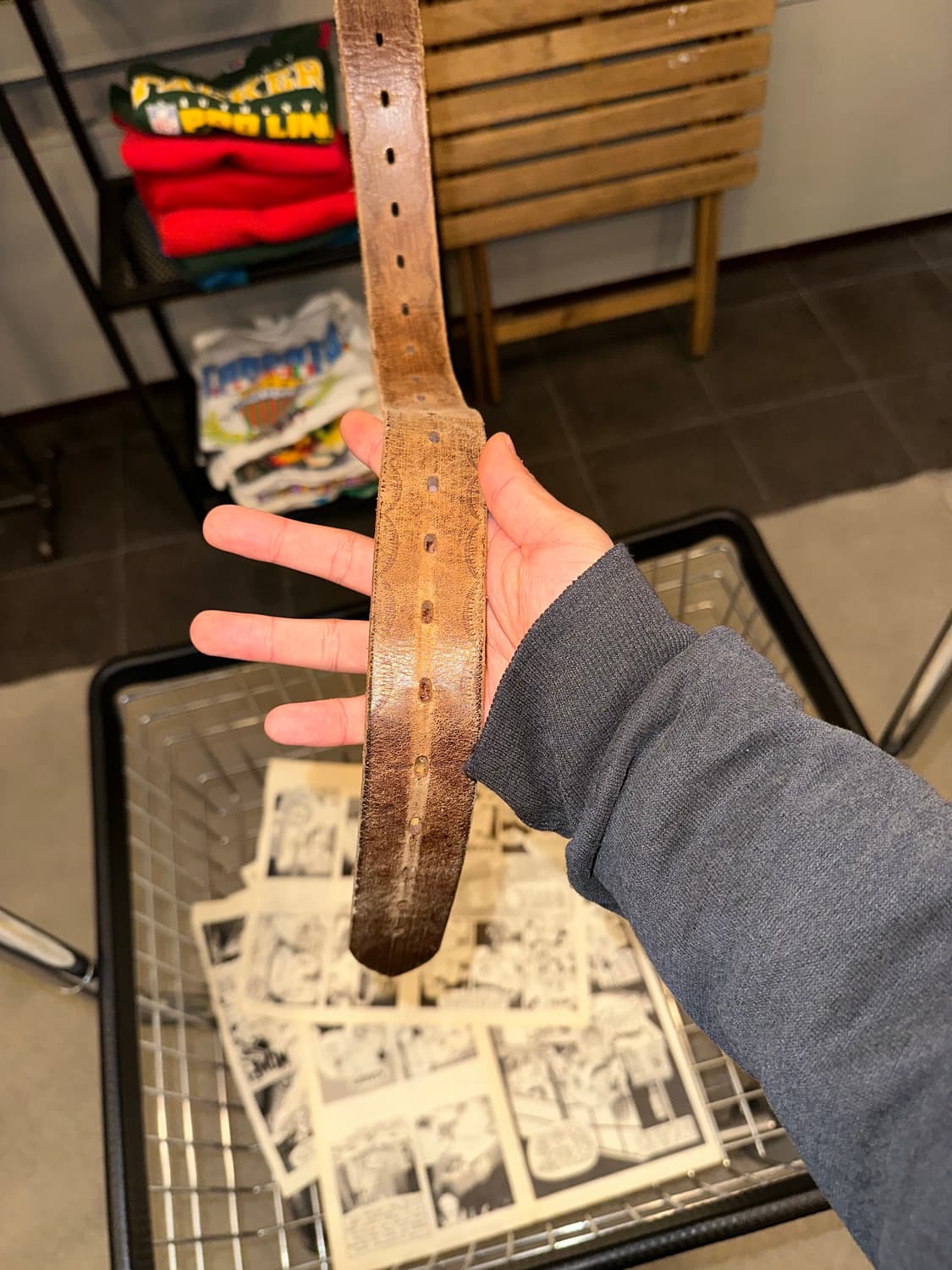 Real leather ethic pattern detail belt 상품이미지7