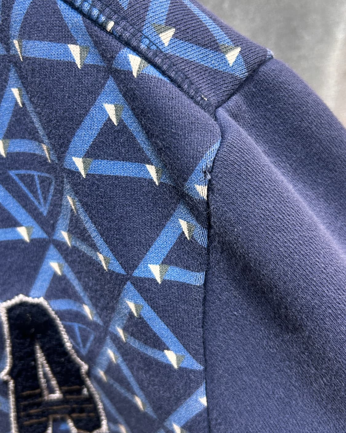 M MLB LA 다저스 지오메트릭 패턴 블루 후드집업 상품이미지8