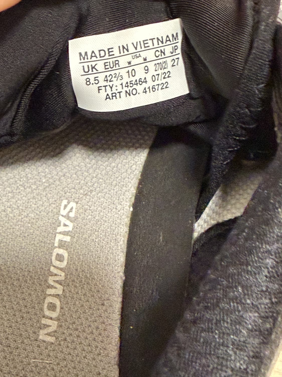 살로몬 XT-6 익스팬스 알로이 콰이엇 쉐이드 270size 상품이미지5