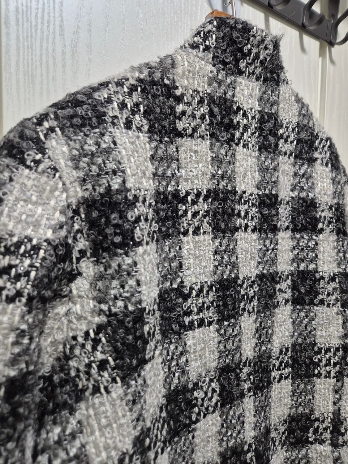 체크 부클트위드 자켓 상품이미지8