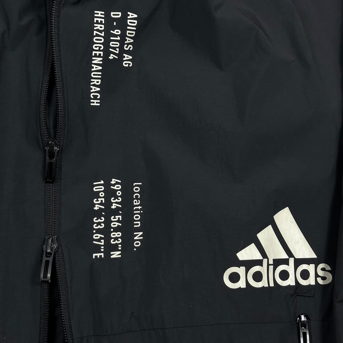 아디다스 오리지널 삼선 블랙 바람막이 자켓 (M) 상품이미지5