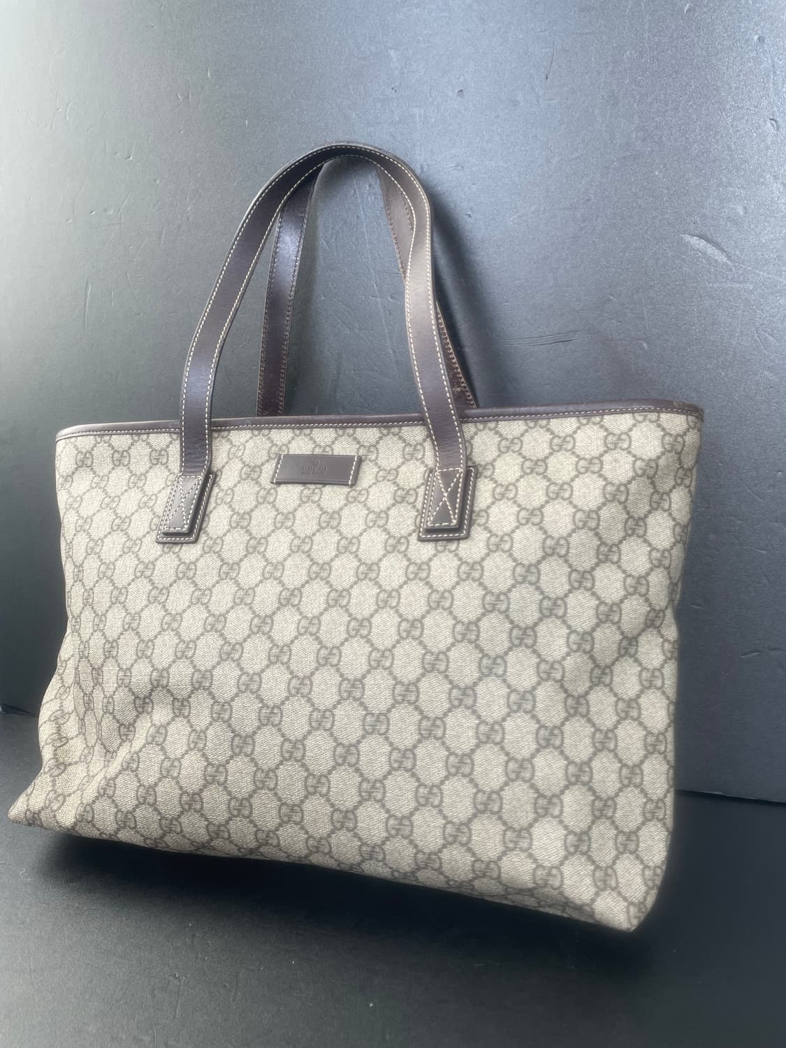 GUCCI 구찌 PVC GG로고 라지 쇼퍼 토트백 숄더백 211137 상품이미지4