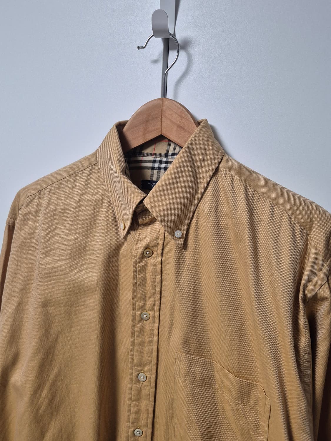 Burberry 버버리 USA 노바체크 베이지 셔츠 남성 100사이즈 상품이미지2